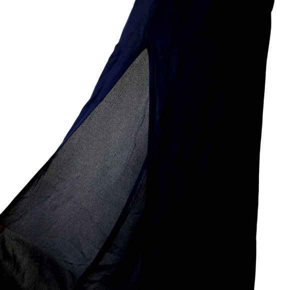 NWOT Show Me Your MuMu Heather Halter Dress Navy Small - Picture 7 of 10